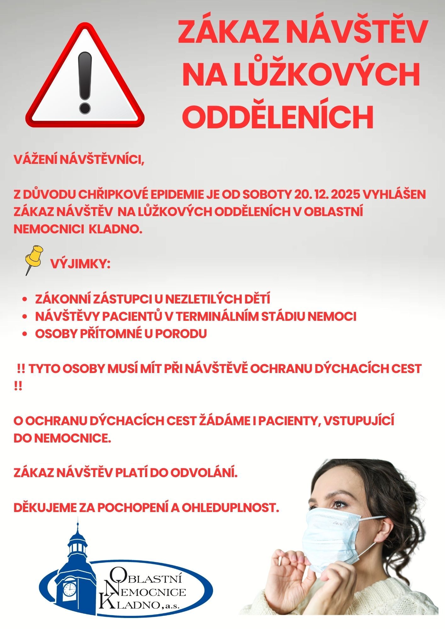 zákaz návštěv od 20.12.2025