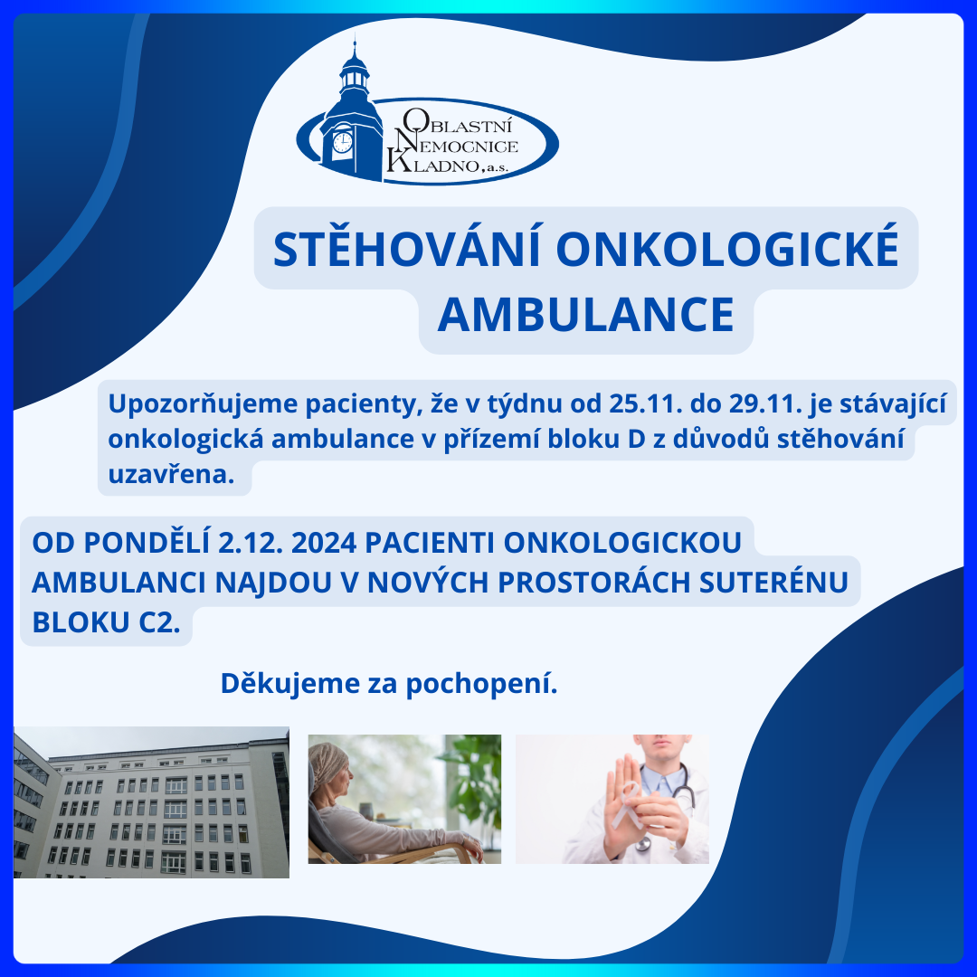stěhování onkologické ambulance