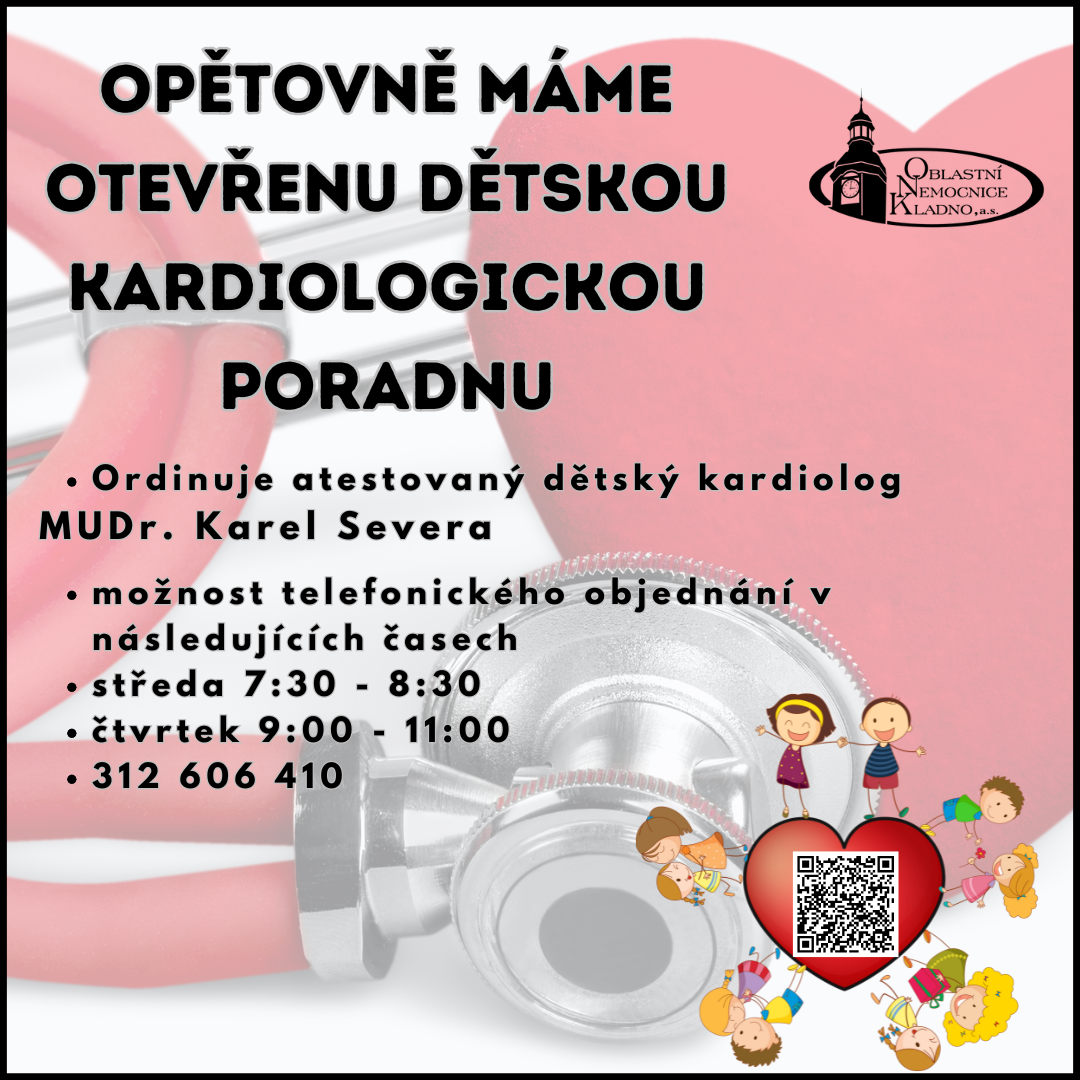 opětovně máme otevřenu dětskou kardiologickou poradnu