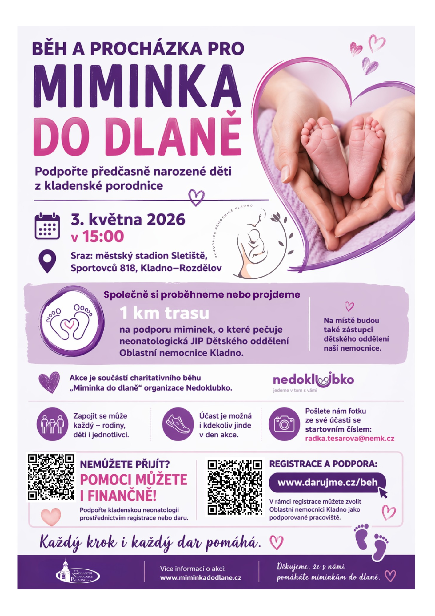 běh pro miminka do dlaně kladno 2026